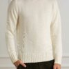 CUSTOMER LOVERS-MAGLIA GIRO COLLO ALTO F5 MERINOS-PRI4263A PANNA