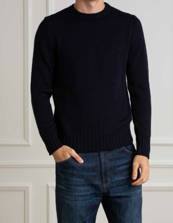 CUSTOMER LOVERS-MAGLIA GIRO F5 MERINOS-PRI4263 BLU