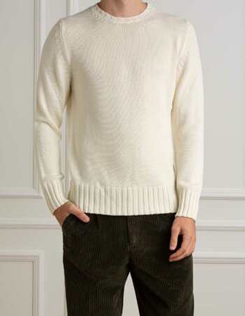 CUSTOMER LOVERS-MAGLIA GIRO F5 MERINOS-PRI4263 PANNA