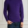 CUSTOMER LOVERS-MAGLIA GIRO F5 MERINOS-PRI4263 VIOLA