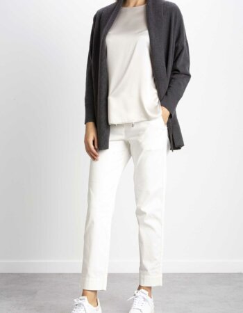 PUROTATTO-CARDIGAN LUNGO 2 FILI-PUR2137 GRS