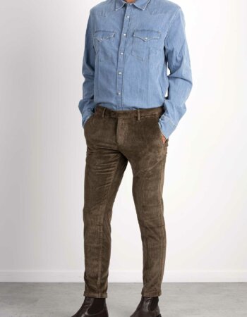 RE-HASH-PANTALONE MUCHA 10-RHP24910BLS4V015 MARRONE