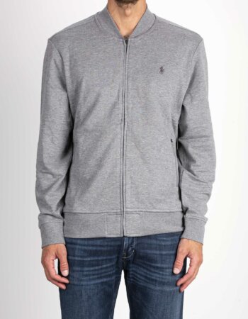 RALPH LAUREN-BOMBER CON ZIP-RL842844 GREY