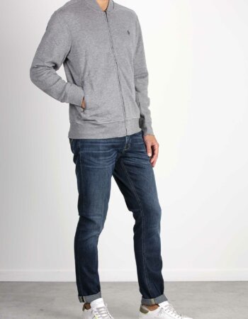 RALPH LAUREN-BOMBER CON ZIP-RL842844 GREY