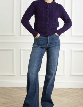 RALPH LAUREN-CARDIGAN  M/L-RL910443A24 PURPLE