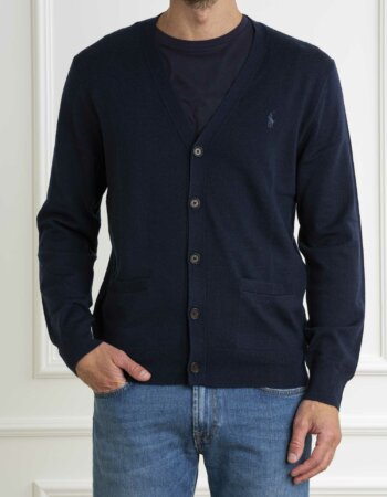 RALPH LAUREN-CARDIGAN-RL946144 NAVY