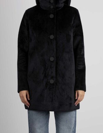 RRD-GIUBBINO CAPP VELVET-RRDWES507 NERO
