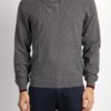 SUN68-MAGLIA ROUND DOUBLE RIB-SNK43106 GRIGIO