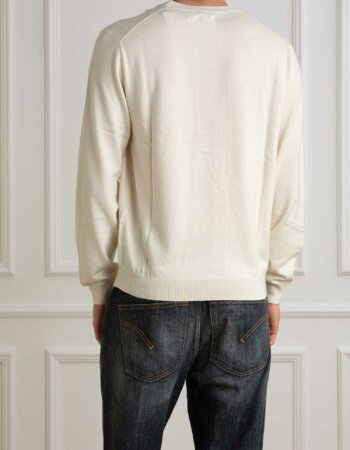 SUN68-FELPA ROUND SOLID-SNK44101 BIANCO