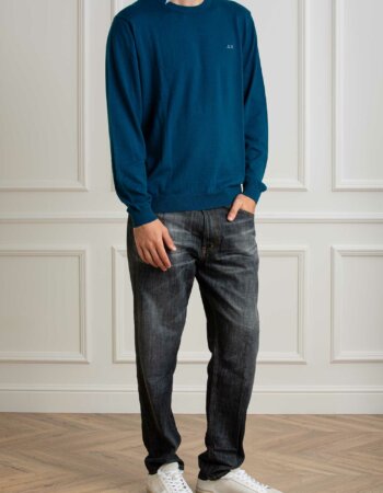 SUN68-FELPA ROUND SOLID-SNK44101 BLUE