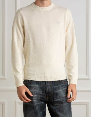 SUN68-FELPA ROUND SOLID WARM-SNK44110 BIANCO