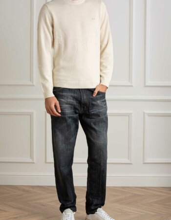 SUN68-FELPA ROUND SOLID WARM-SNK44110 BIANCO