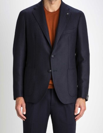 TAGLIATORE-GIACCA UOMO 100% LANA-TA1SMC22K160023 BLU