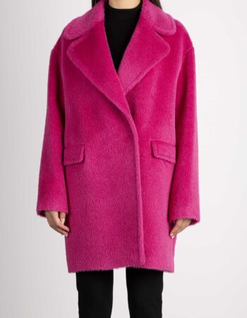 TAGLIATORE-CAPPOTTO ALPACA E LANA PETTO E MEZZO-TAASTRIDA5083U FUCHSIA