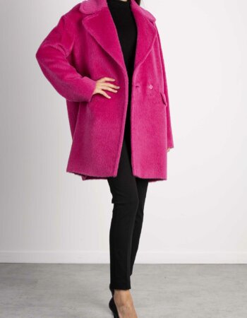 TAGLIATORE-CAPPOTTO ALPACA E LANA PETTO E MEZZO-TAASTRIDA5083U FUCHSIA