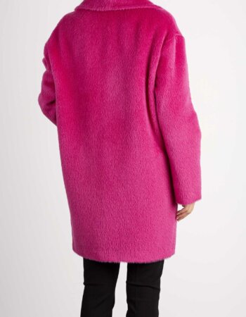 TAGLIATORE-CAPPOTTO ALPACA E LANA PETTO E MEZZO-TAASTRIDA5083U FUCHSIA