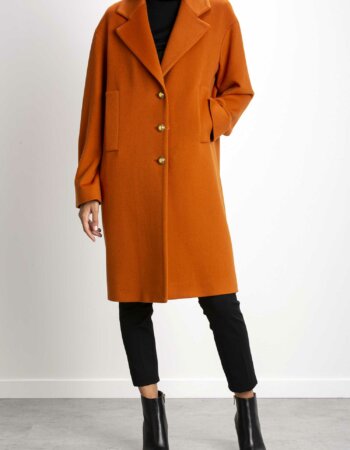 TAGLIATORE-CAPPOTTO MISTO KAS. MONO PETTO-TAKYRA350001U ARANCIO