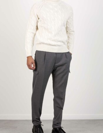 TAGLIATORE-PANTALONE ELASTICO IN LANA-TALANG970137 GRIGIO