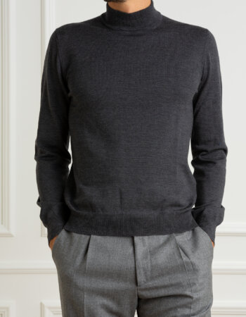 TAGLIATORE-MAGLIA LUPETTO MERINOS-TALIONELGSI24 ANTRACITE