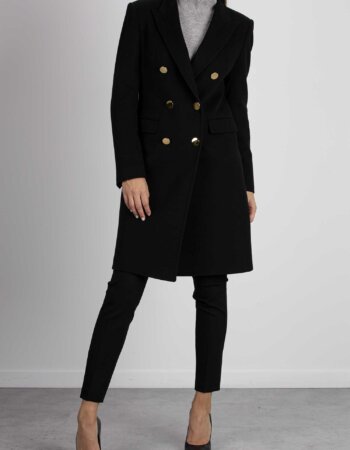 TAGLIATORE-CAPPOTTO MISTO KAS.DOPPIO PET.-TAPARIGI10B350001 NERO