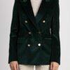 TAGLIATORE-GIACCA VELLUTO DOPPIO PETTO-TAPARIGI10B800007 VERDE