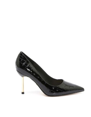 TWENTY FOURHAITCH-DECOLTE PUMP SCINTILLANTE-TWCOPAL NERO