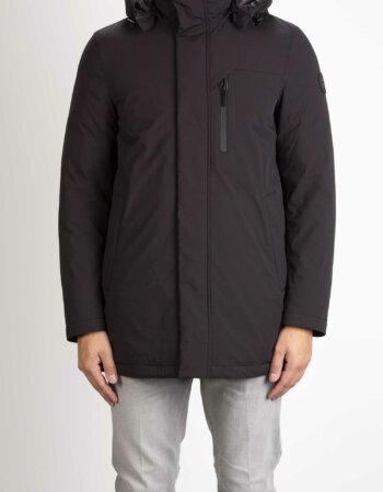 WOOLRICH-MOUNTAIN STRETCH DOWN PARKA-WLWOOU0803MRUT3339 BLACK