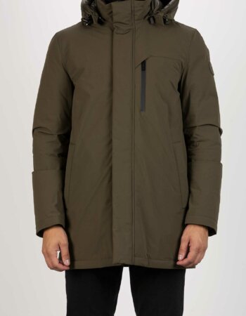 WOOLRICH-MOUNTAIN STRETCH DOWN PARKA-WLWOOU0803MRUT3339 GREEN