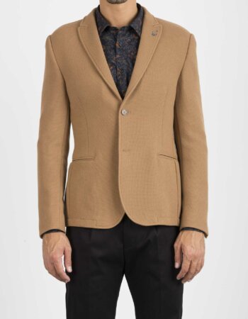 DANIELE ALESSANDRINI-GIACCA GRIN JERSEY ARMATURATO-ALG3191N1012 CAM