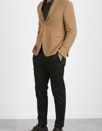 DANIELE ALESSANDRINI-GIACCA GRIN JERSEY ARMATURATO-ALG3191N1012 CAM