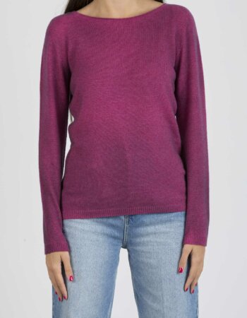 AROVESCIO-MAGLIA 100% CASCHMIRE-ARO072007 FUX