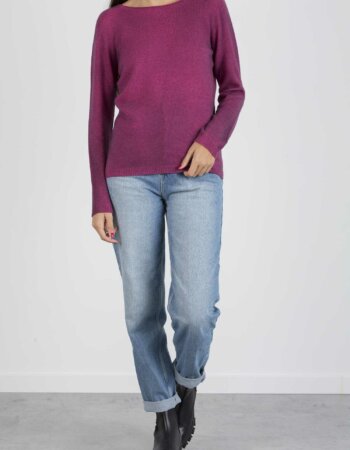 AROVESCIO-MAGLIA 100% CASCHMIRE-ARO072007 FUX