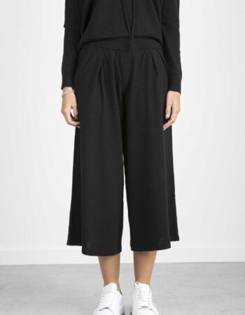 ALESSIA SANTI-PANTALONE IN MAGLIA-ASSD23005 NER