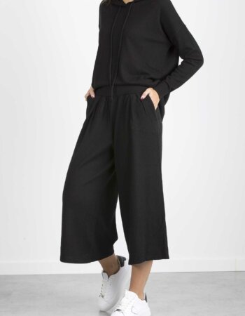 ALESSIA SANTI-PANTALONE IN MAGLIA-ASSD23005 NER
