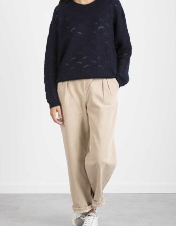 ALESSIA SANTI-MAGLIA GIRO-ASSD53017 BLU