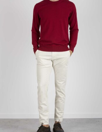 ALTEA-MAGLIA GIRO MERINOS-AT2161126 ROSSO