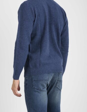 ALTEA-MAGLIA GIRO SHETLAND-AT2161200 BLU