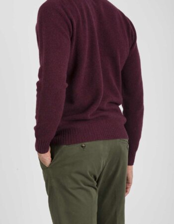 ALTEA-MAGLIA GIRO SHETLAND-AT2161200 BORDO