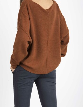 -MAGLIA COLLO AMPLIO-AVDAM225 BRU