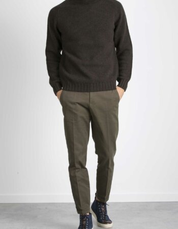 -LUPETTO RASATO COLLO ROLLINO-BRU452IC48 MAR