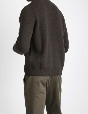 -LUPETTO RASATO COLLO ROLLINO-BRU452IC48 MAR