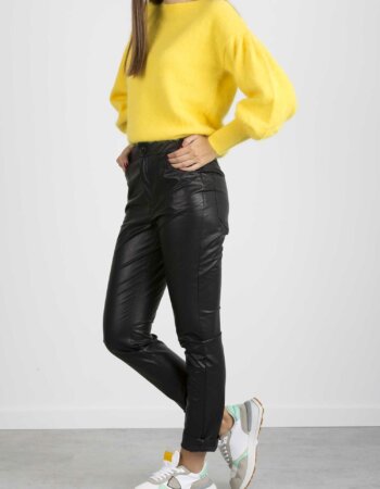 EMME MARELLA-PANTALONE-EMCOPY NERO