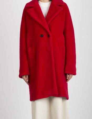 EMME MARELLA-CAPPOTTO-EMGLASSA ROSSO