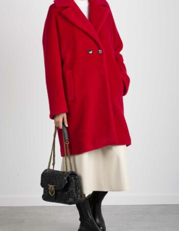 EMME MARELLA-CAPPOTTO-EMGLASSA ROSSO