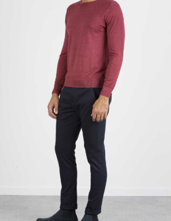 HOSIO-MAGLIA GIRO FIN 16 LAVATA-HO102M01VA1 ROS