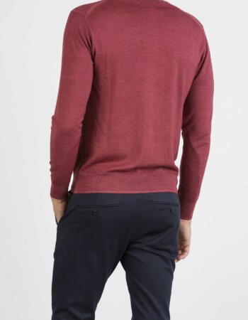 HOSIO-MAGLIA GIRO FIN 16 LAVATA-HO102M01VA1 ROS