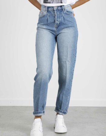 LIU JO-ECS PANTALONE BOYFRIEND H.W-LJUF1064D4641 DENIM
