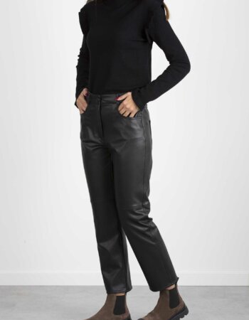 MARELLA-PANTALONE IN JERSEY-MAVALDENA NERO