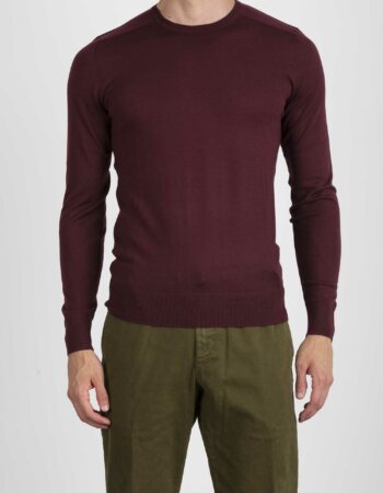 PATRIZIA PEPE-MAGLIA GIRO IN LANA-PP5M1250A124 BOR