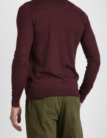 PATRIZIA PEPE-MAGLIA GIRO IN LANA-PP5M1250A124 BOR